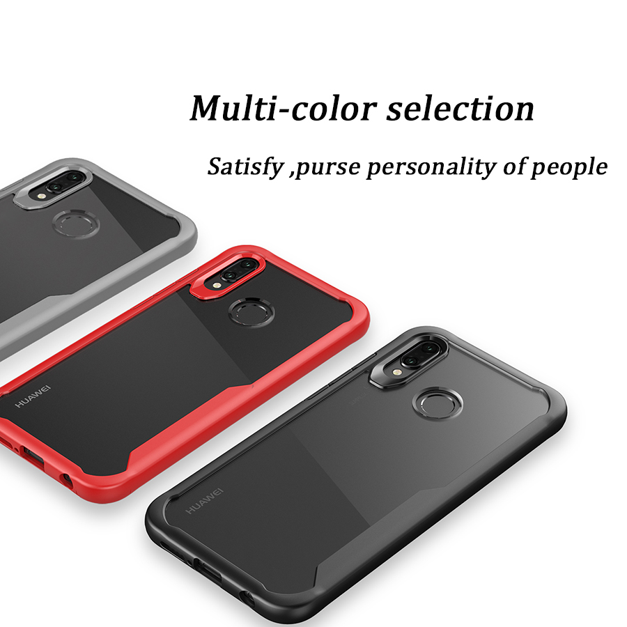 Case Huawei Nova 3i / Pre-Order * เคสพลาสติกใส + ขอบ TPU ยืดหยุ่น *