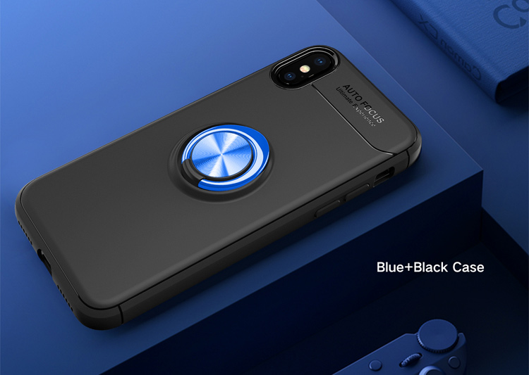 Case iPhone X , iPhone XS / Pre-Order * แหวนนิ้ว +ขา TPU + PC ไฮบริด หมุนได้ 360 องศา *