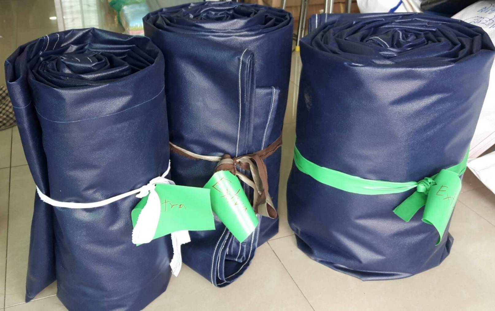 mkp ผ้าใบ เต็นท์ กันสาด ผ้าใบกันน้ำ กว้าง 6m. x ยาว 9m.ผ้าใบคลุมสินค้า ผ้าใบกันฝน ผ้าใบกันแดด ผ้าใบคูนิล่อน ผ้าใบรถบรรทุก ุ6m x 9m