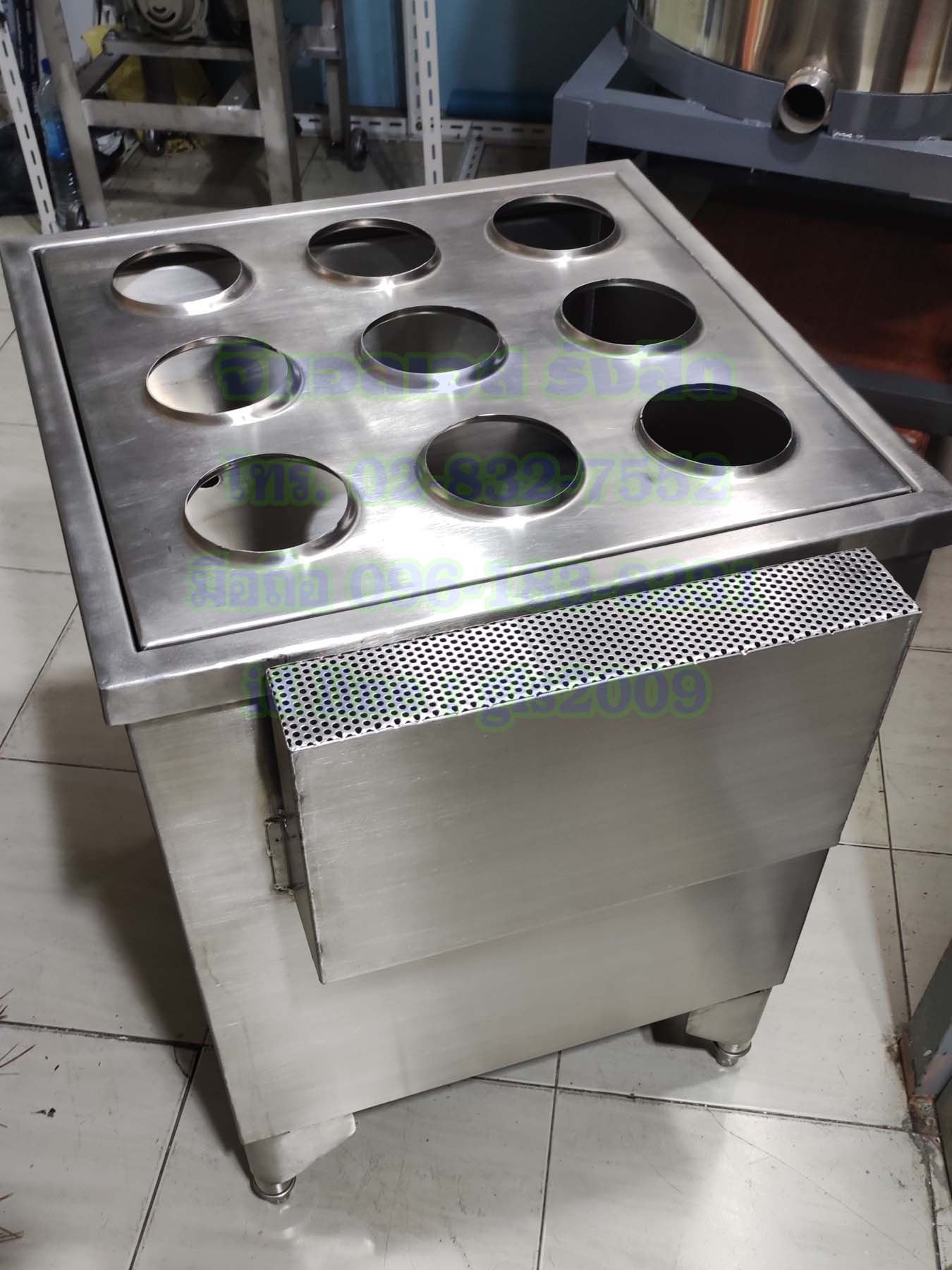 ตู้นึ่งติ่มซำแก๊ส9เข่ง