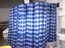 ผ้าใบ เคลือบ1ด้าน ฟ้าขาว ขนาดกว้าง 7 เมตร x ยาว 9 เมตร ฟ้าล้วน ผ้าฟางริ้ว รังสิต ปทุมธานี คลุมสินค้า กันสาด กันฝุ่น กันฝน กันแดด คลุมงานก่อสร้าง น้ำหนักเบา ทนทาน