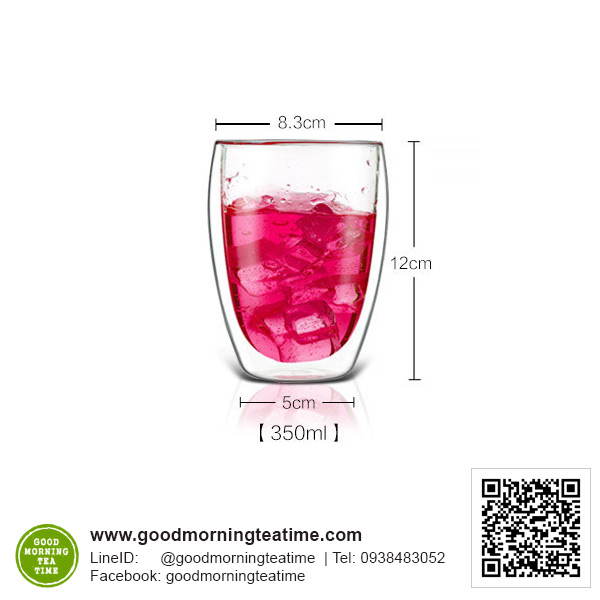 แก้วน้ำสองชั้น ขนาด 350ml.