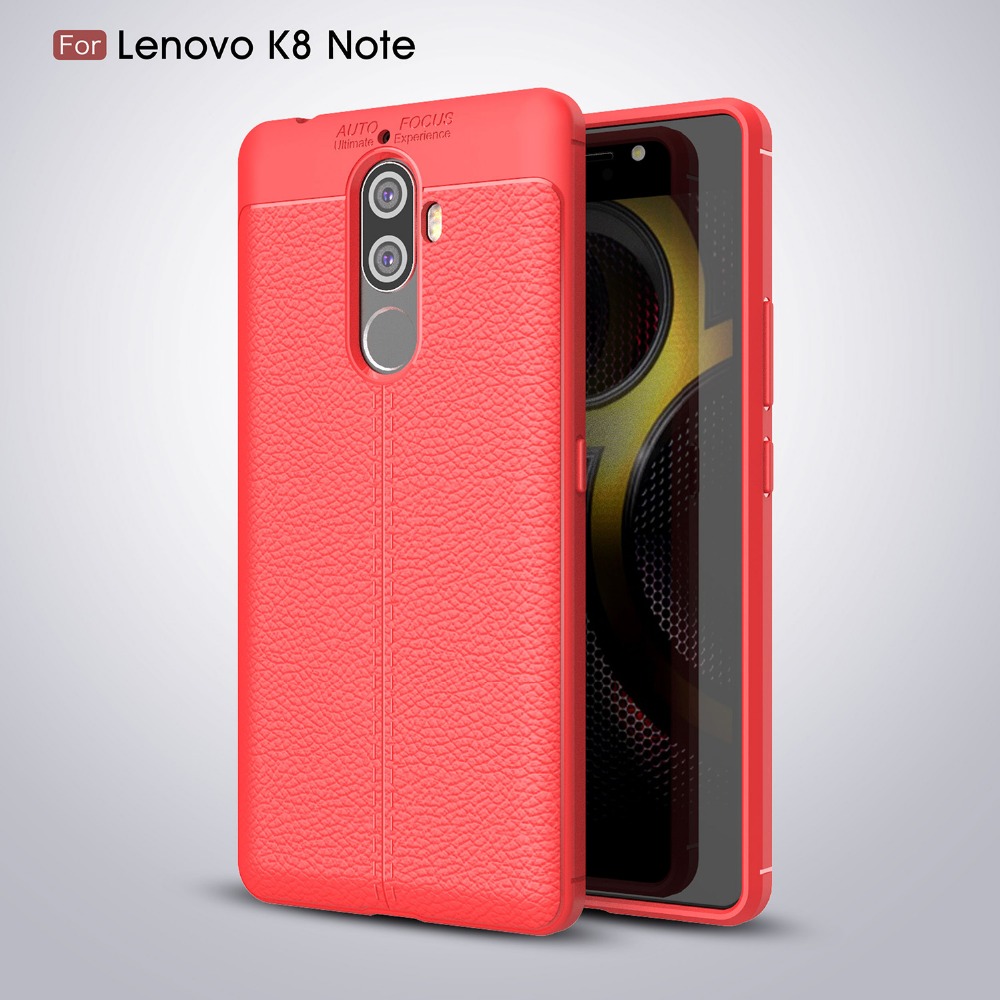 Case Lenovo K8 Note / Pre-order * เคสเนื้อลิ้นจี่หรูหราผิวนุ่ม Dorp กันกระแทก *