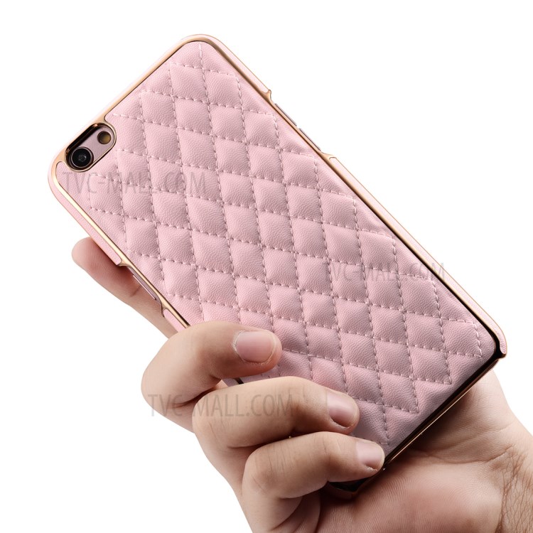 Case OPPO R9s / Pre-order * XOOMZ รูปแบบเส้นตาราง เคลือด้วยหนัง PU ชั้นยอด *