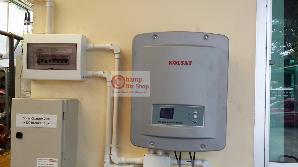 เครื่องแปลงไฟ โซล่าเซลล์ ไฮบริด อินเวอร์เตอร์ Hybrid Solar Inverter + MPPT 80A (KS Series) รุ่น 2000W/48V