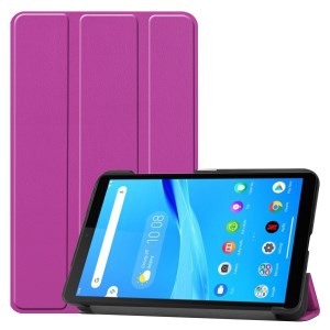 Case Lenovo Tab M7 / Pre-order * เคสผิวหนังลิ้นจี่หนัง PU หนัง 3 - พับ *