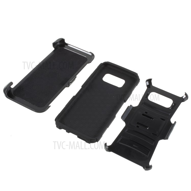 เคสคลิปหนีบเข็มขัด กระเป๋าหนัง / Pre-order * สำหรับ Samsung Galaxy S8 Plus SM-G955 - สีดำ *