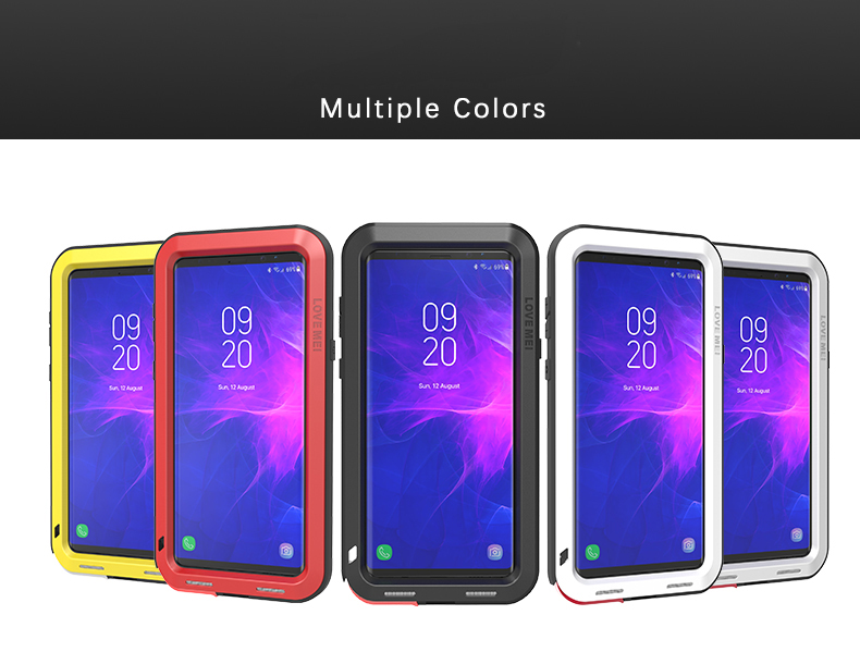 Case Samsung Galaxy Note9 / Pre-Order * LOVE MEI วัสดุ: โลหะ + ซิลิโคน + กระจก คุณสมบัติกันน้ำกันกระแทกและกันฝุ่น *