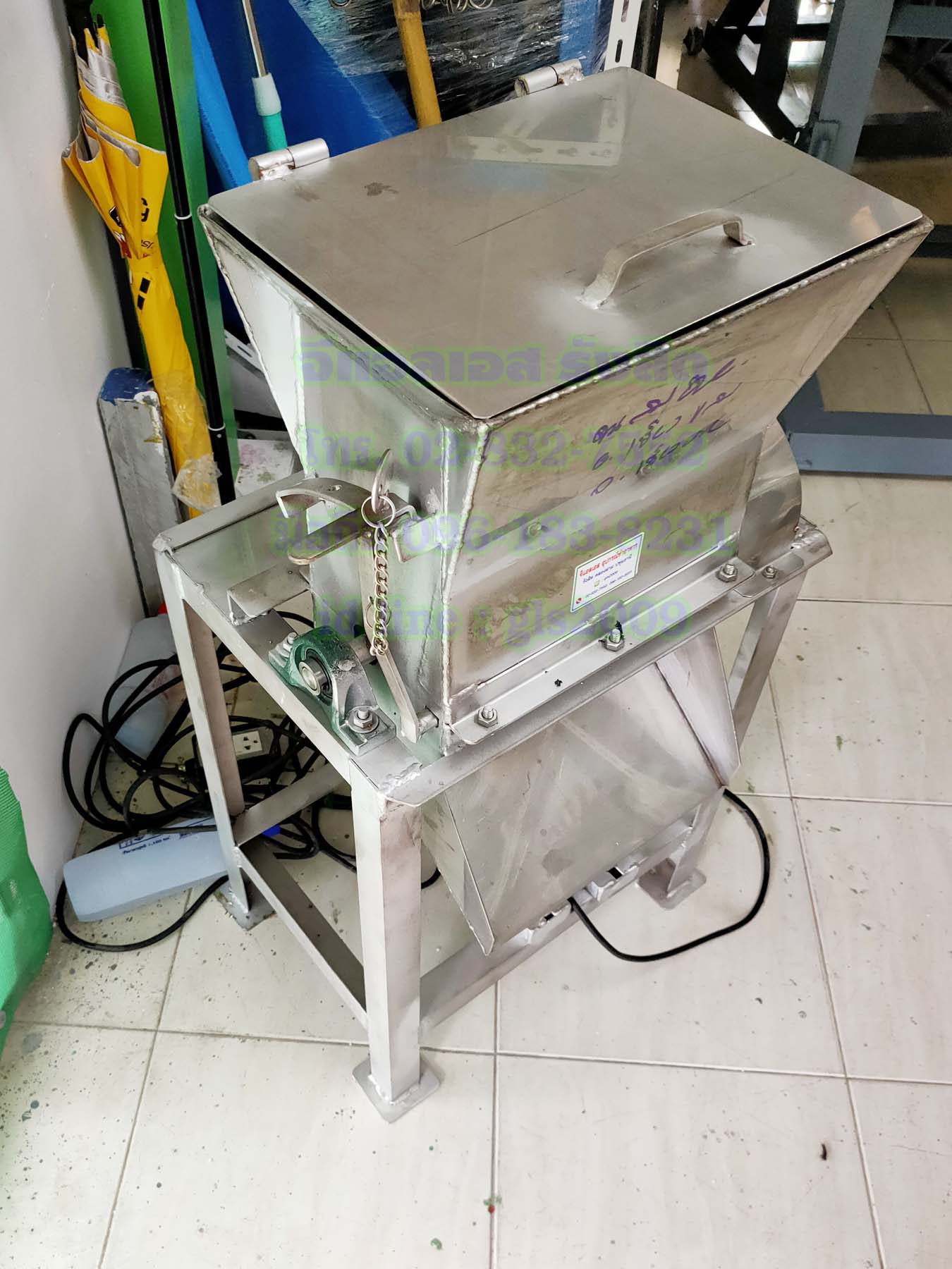 เครื่องบดน้ำแข็งร้านกาแฟ2มือ1แรง