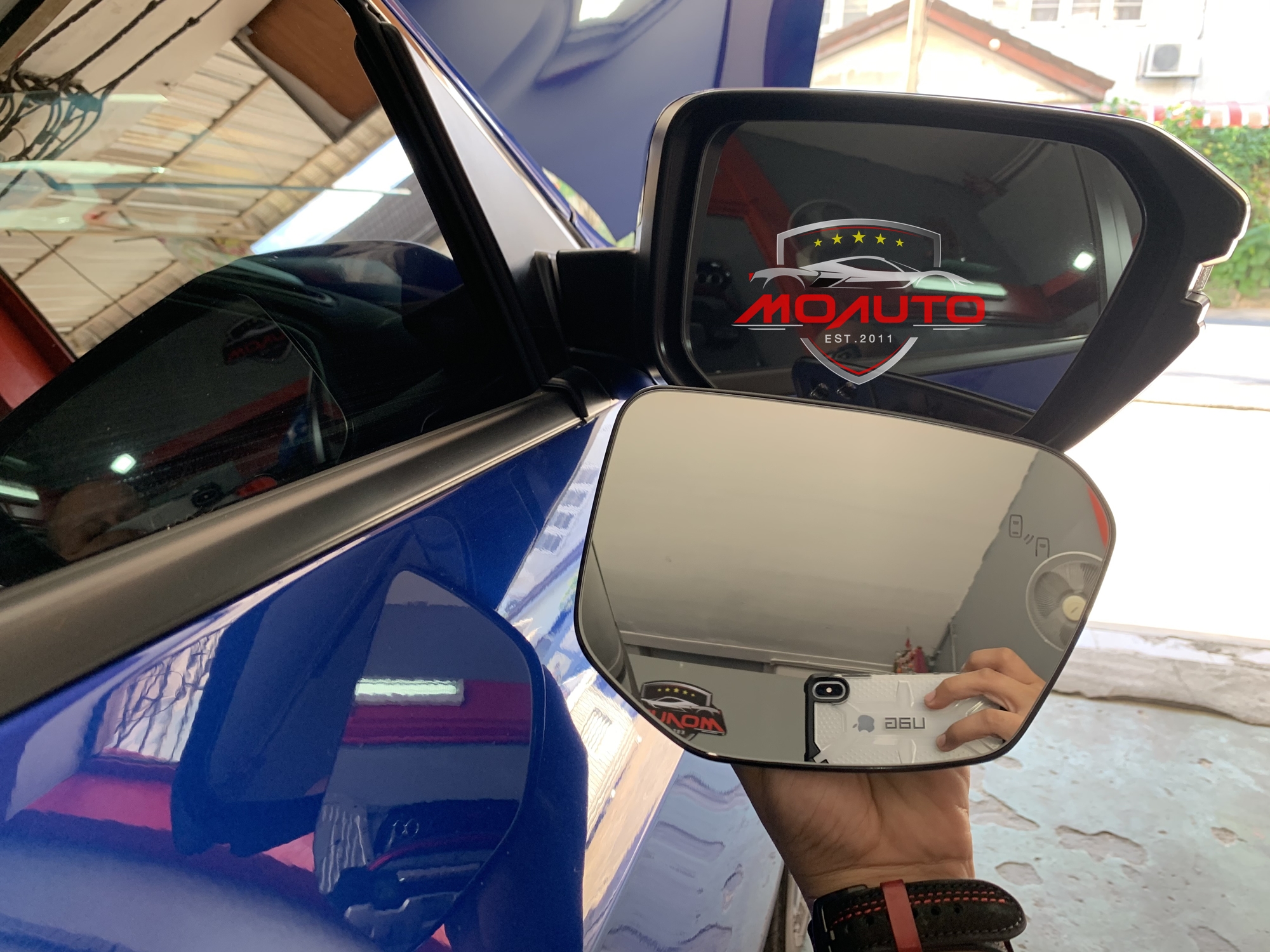 ชุดกระจกช่วยเตือนมุมอับสายตา V1 (Blind Spot Monitor) CIVIC FC / FK