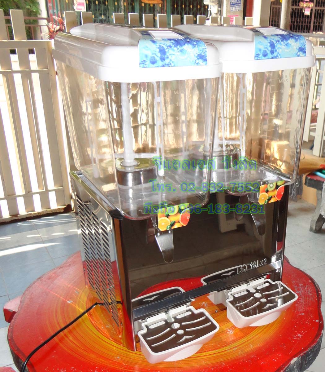เครื่องจ่ายน้ำหวาน2โถโถละ18ลิตร