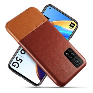 Case Xiaomi Mi 10T Pro 5G / Pre-order * KSQ 2 -สี Splicing หนัง PU เคลือบ PC ปกคลุม *