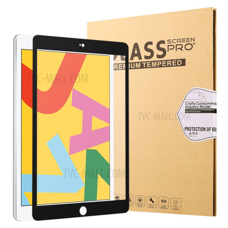 กระจกนิรภัย Apple iPad 10.2 (2019) / Pre-Order * Protector คุ้มครองเต็มกระจกหน้าจอ ความแข็ง 9H, ความหนา 0.25 มม *