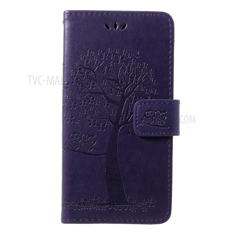 Case Huawei P30 / Pre-Order * เคสพิมพ์ลายนกฮูกต้นไม้กระเป๋าสตางค์ พร้อมสายคล้องมือ *