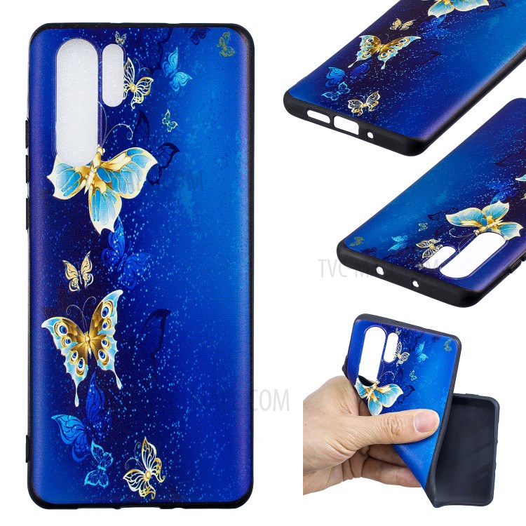 Case Huawei P30 Pro # Pre-Order * เคส TPU Soft Cover ลายนูนฝีมือการนำเสนอรูปแบบที่สดใส *