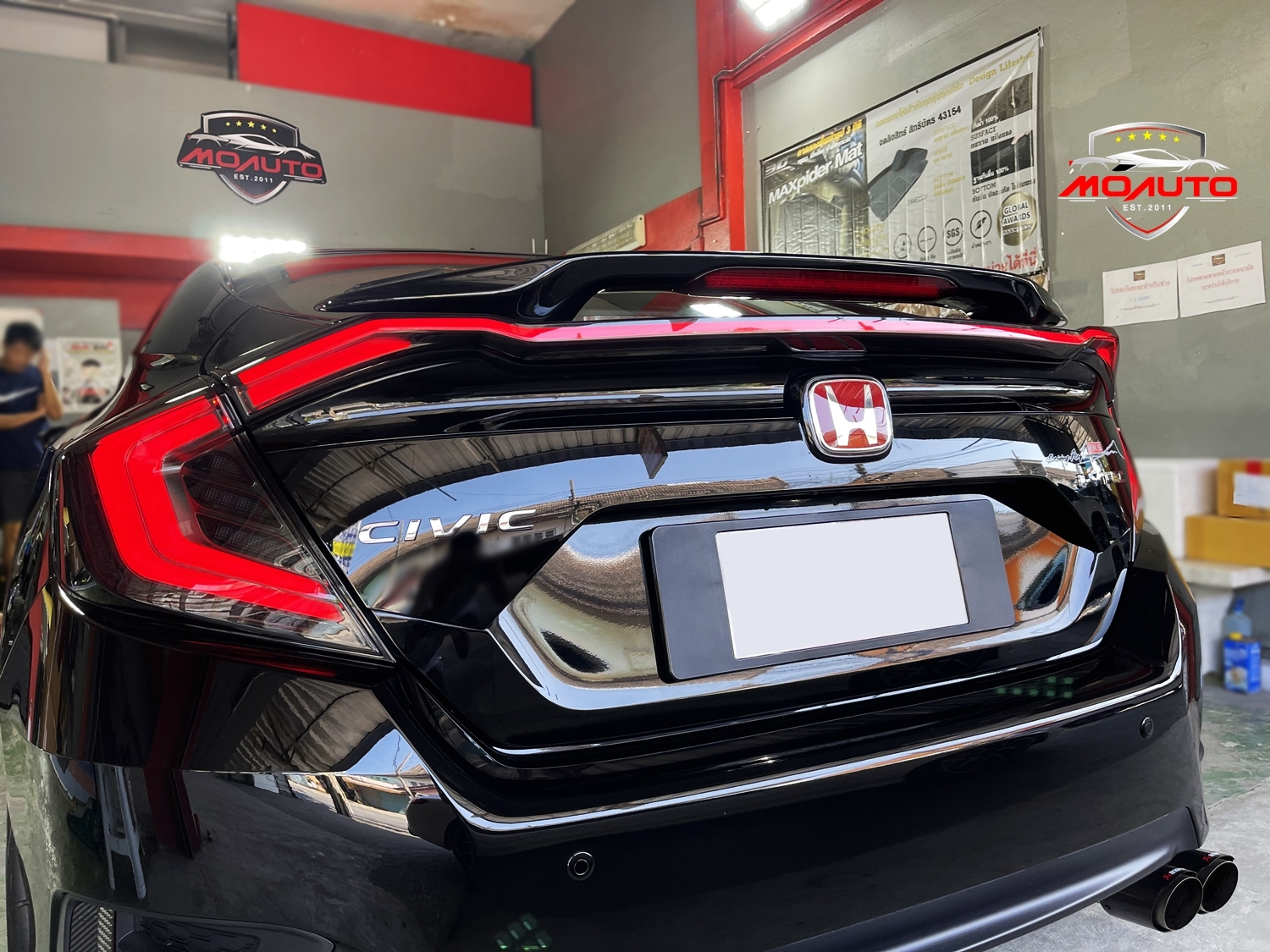 ไฟท้าย LED M-STEP พร้อมไฟฝากระโปรงท้าย CIVIC FC 2016 - 2021