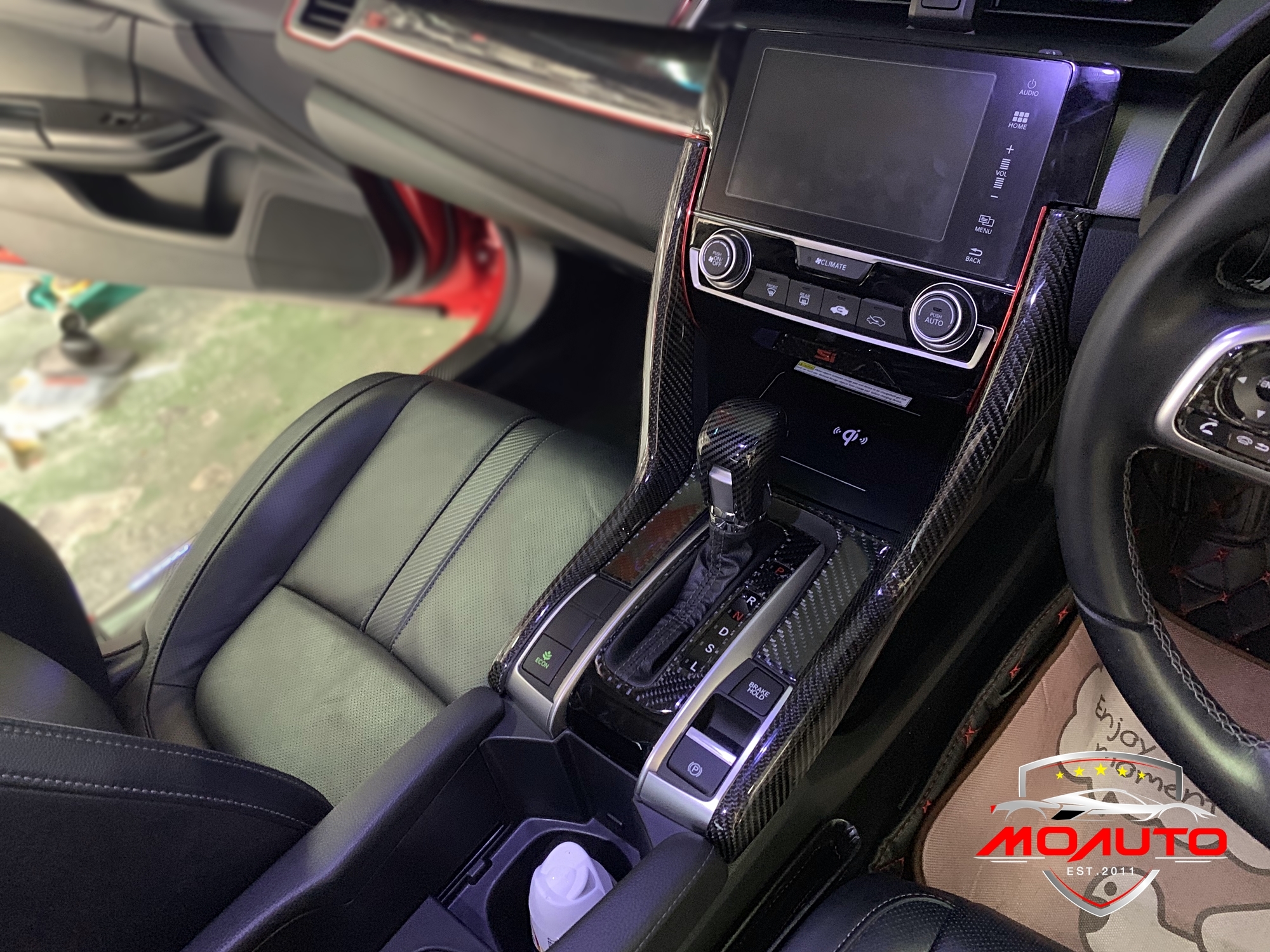 ครอบคอนโซนกลางคาร์บอนแท้ CIVIC FC / FK 2016-2021