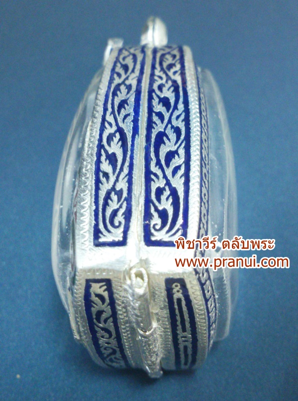 ตลับเงินลงยา ใส่พระกริ่งขนาดจัมโบ้