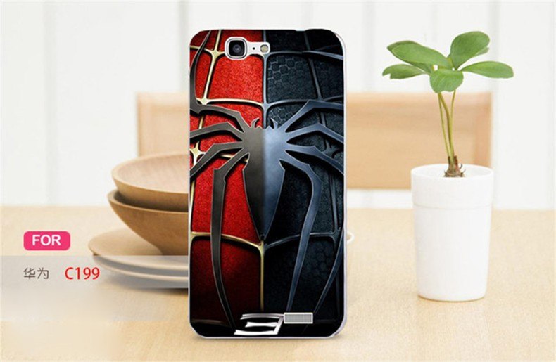 Case Huawei G7 / Pre-order * เคสพลาสติกแข็งพิมพ์ลายการ์ตูน Captain America Batman สีสันสดใส *