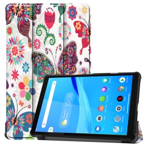 Case Lenovo Tab M8 TB-8505X / Pre-Order * เคสพิมพ์ลายพื้นผิวเคสแท็บเล็ตหนัง 3 - พับขาตั้ง *