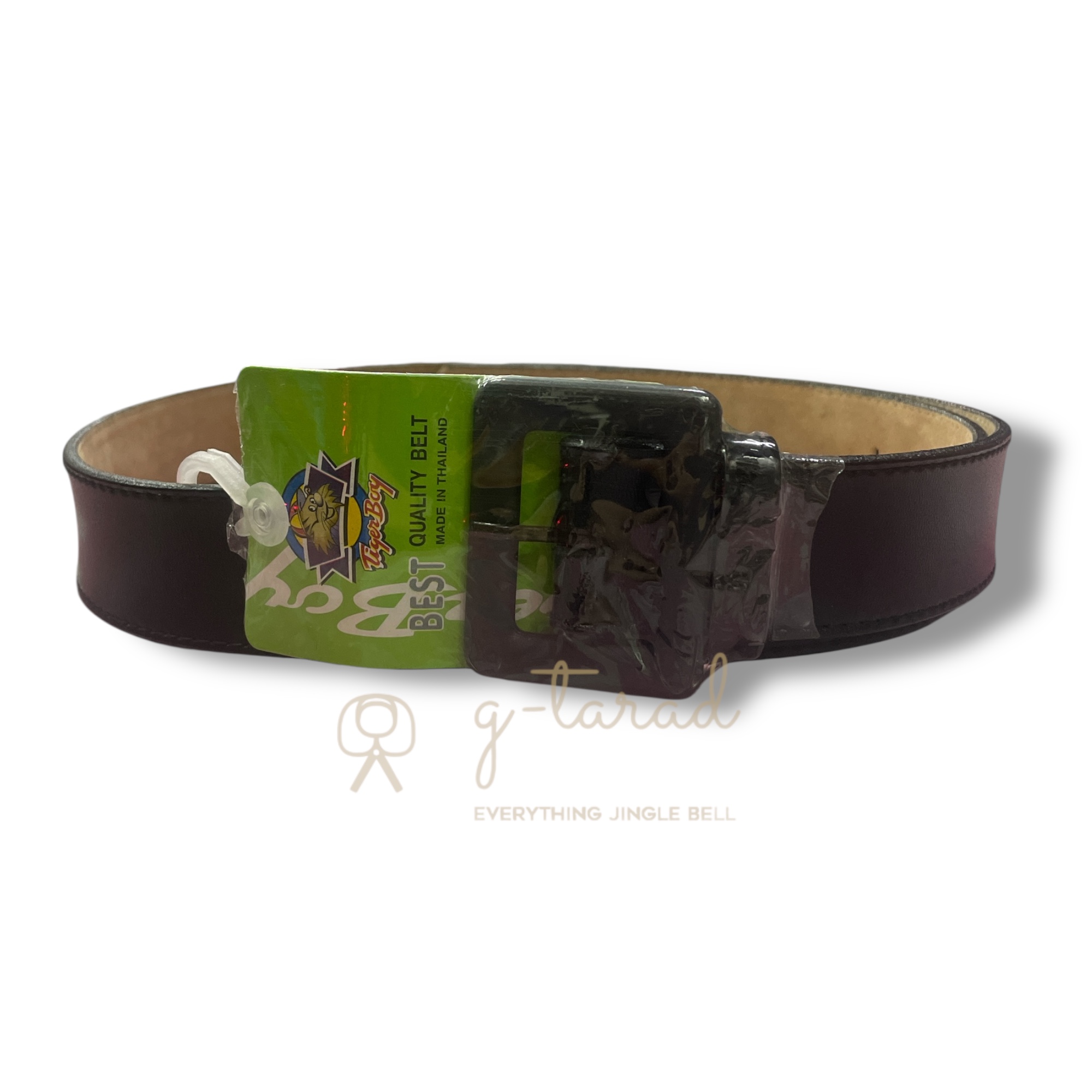 เข็มขัดนักเรียนหญิง ม.ปลาย สายดำ หัวเข็มขัดดำ