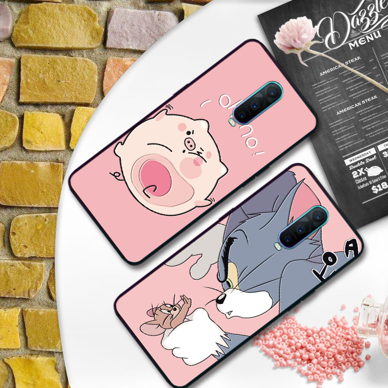 Case OPPO R17 Pro / Pre-Order * เคสการ์ตูน Tom Cat เป็ดสีเหลืองซิลิโคนนุ่ม TPU *