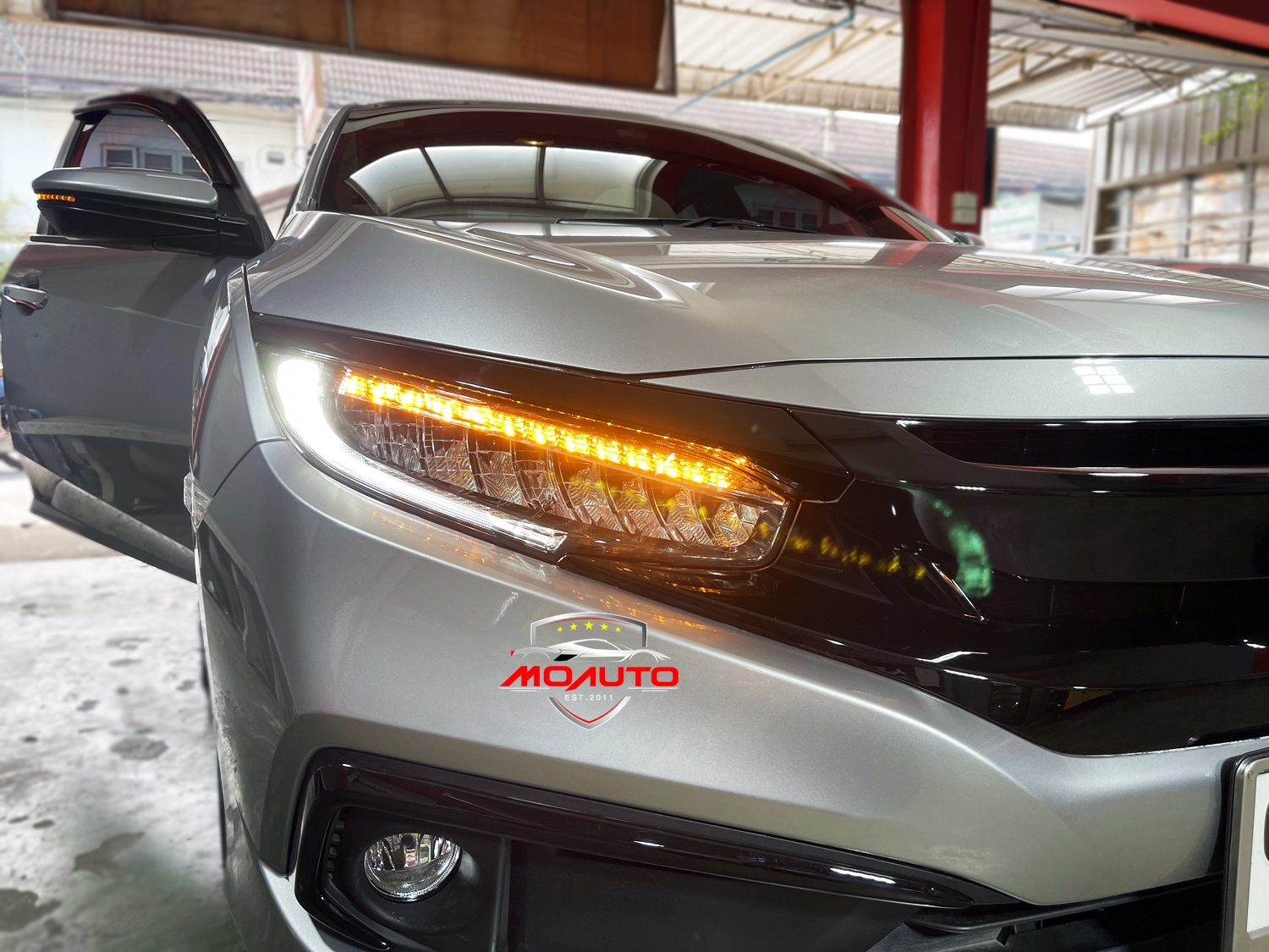 โคมไฟหน้า LED RS งานเทียบ OEM CIVIC FC 2016-2021