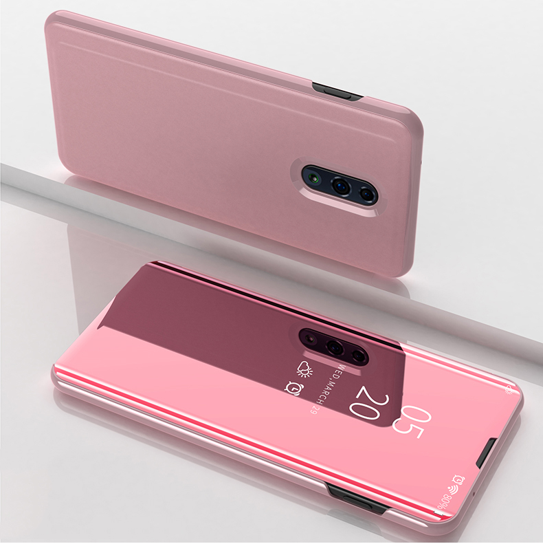 Case OPPO Reno / Pre-order * ทำจากวัสดุหนัง PC + PU หน้าต่างโปร่งแสงเพื่อการดูข้อมูลที่ง่าย *