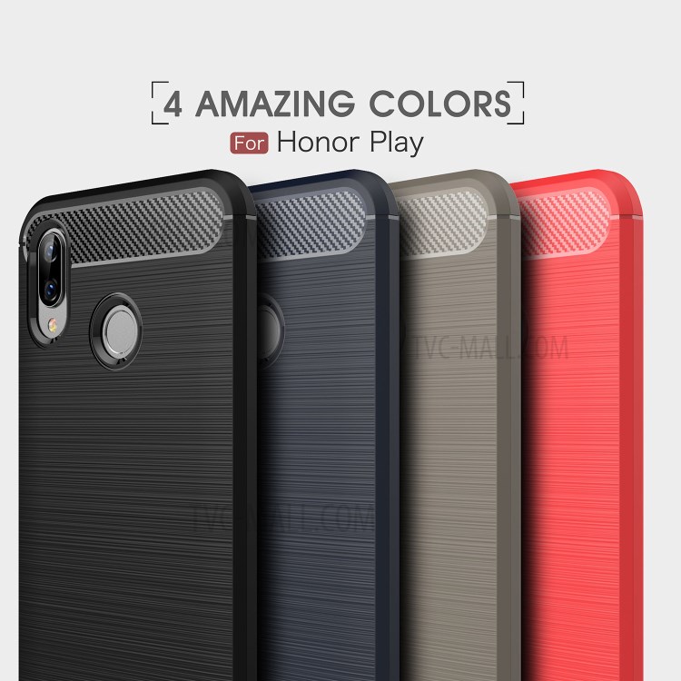 Case Huawei Honor Play / Pre-orde * เส้นใยคาร์บอนไฟเบอร์ Brushed TPU *