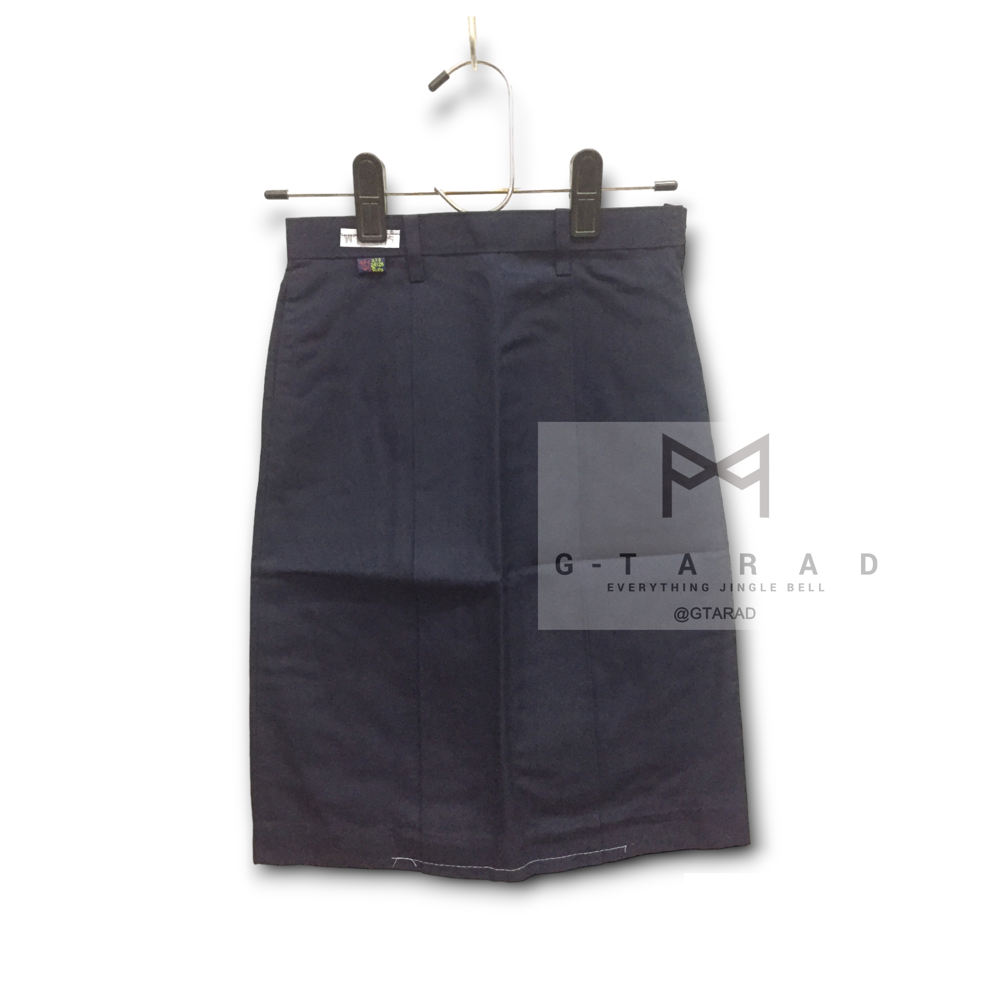 กระโปรงนักเรียนตราสมอ กระโปรงพาว์เมอร์ลูกเสือ เหล่าอากาศ สีกรมท่า