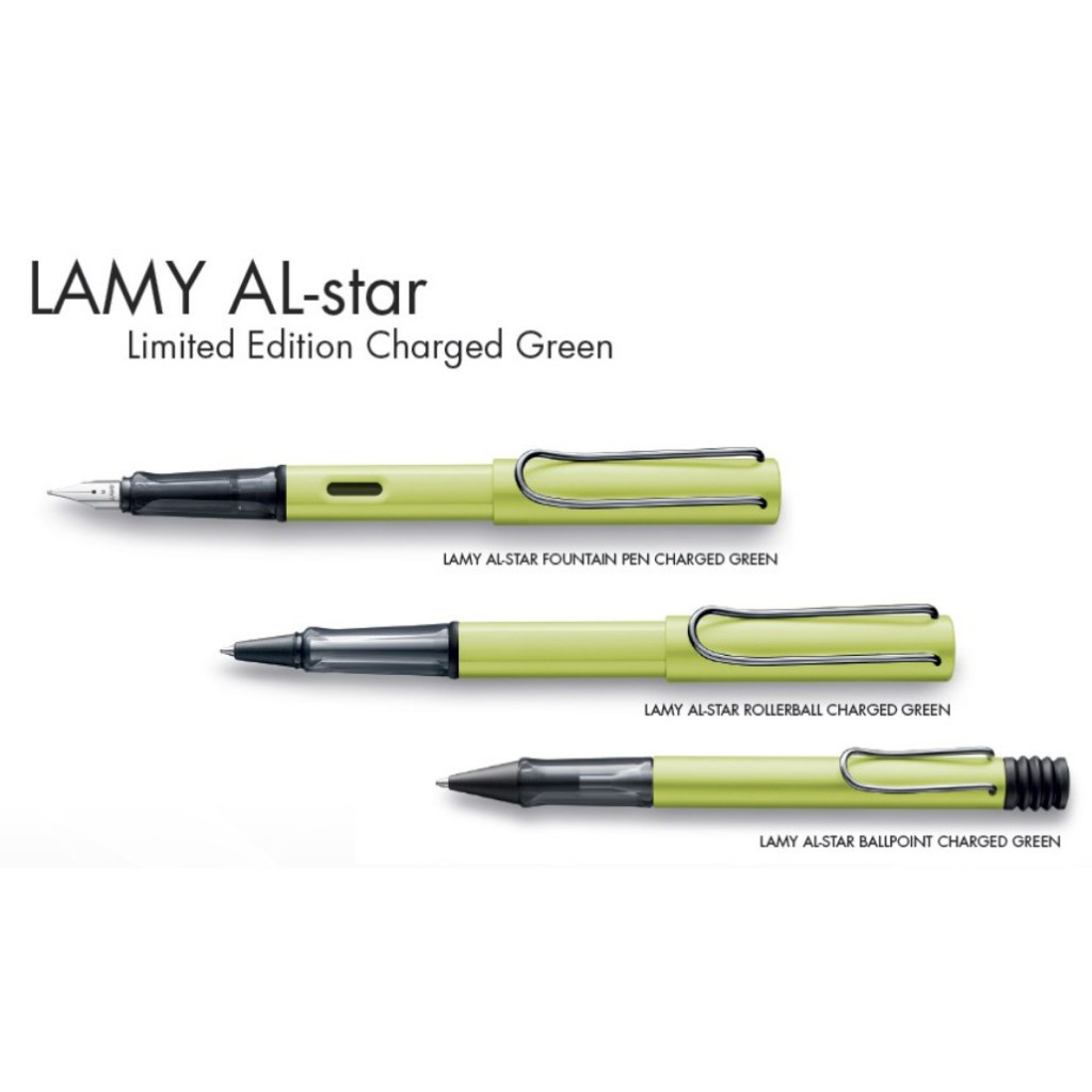 Lamy Al-star Ballpoint Pens Charged Green 2016 Limited Edition