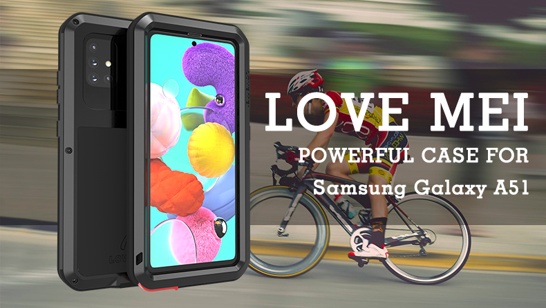 Case Samsung Galaxy A51 / Pre-order * LOVE MEI เคสกันกระแทก วัสดุ: โลหะ + ซิลิโคน + กระจก คุณสมบัติกันกระแทกกันฝุ่น *