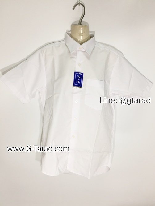 Fokus No.999 เสื้อเชิ๊ตแขนสั้นสีขาว