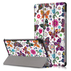 Case Samsung Galaxy Tab S6 Lite / Pre-Order * เคสสมาร์ท ลวดลาย ขาตั้งสามพับช่วยให้ดูและพิมพ์ได้ง่าย หลับ / ตื่นอัตโนมัติ *