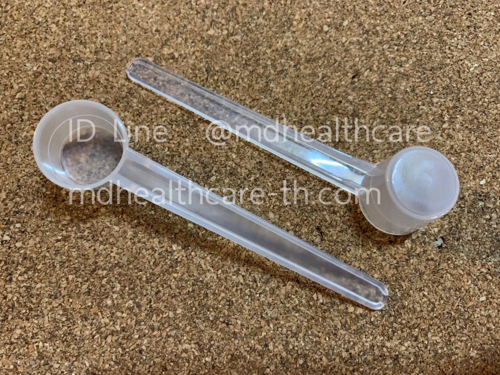 ช้อนตวง2กรัม/4ml(cc)ยาว9.5cm บรรจุ1ชิ้น/ซอง