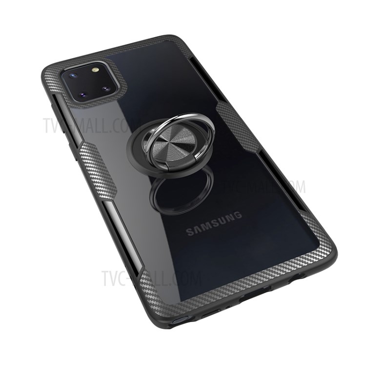 Case Samsung Galaxy Note 10 Lite / Pre-Order * เคสแหวนนิ้วขาขาตั้ง TPU + PC + Metal Combo Shell [แผ่นโลหะแม่เหล็กในตัว] *