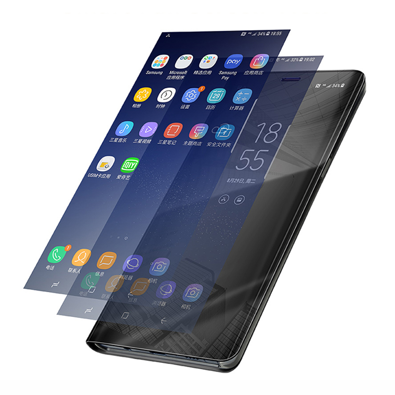 Case OPPO R17 Pro / Pre-Order * เคส Smart View Mirror ปกกระจกมองหุ้มหนัง *