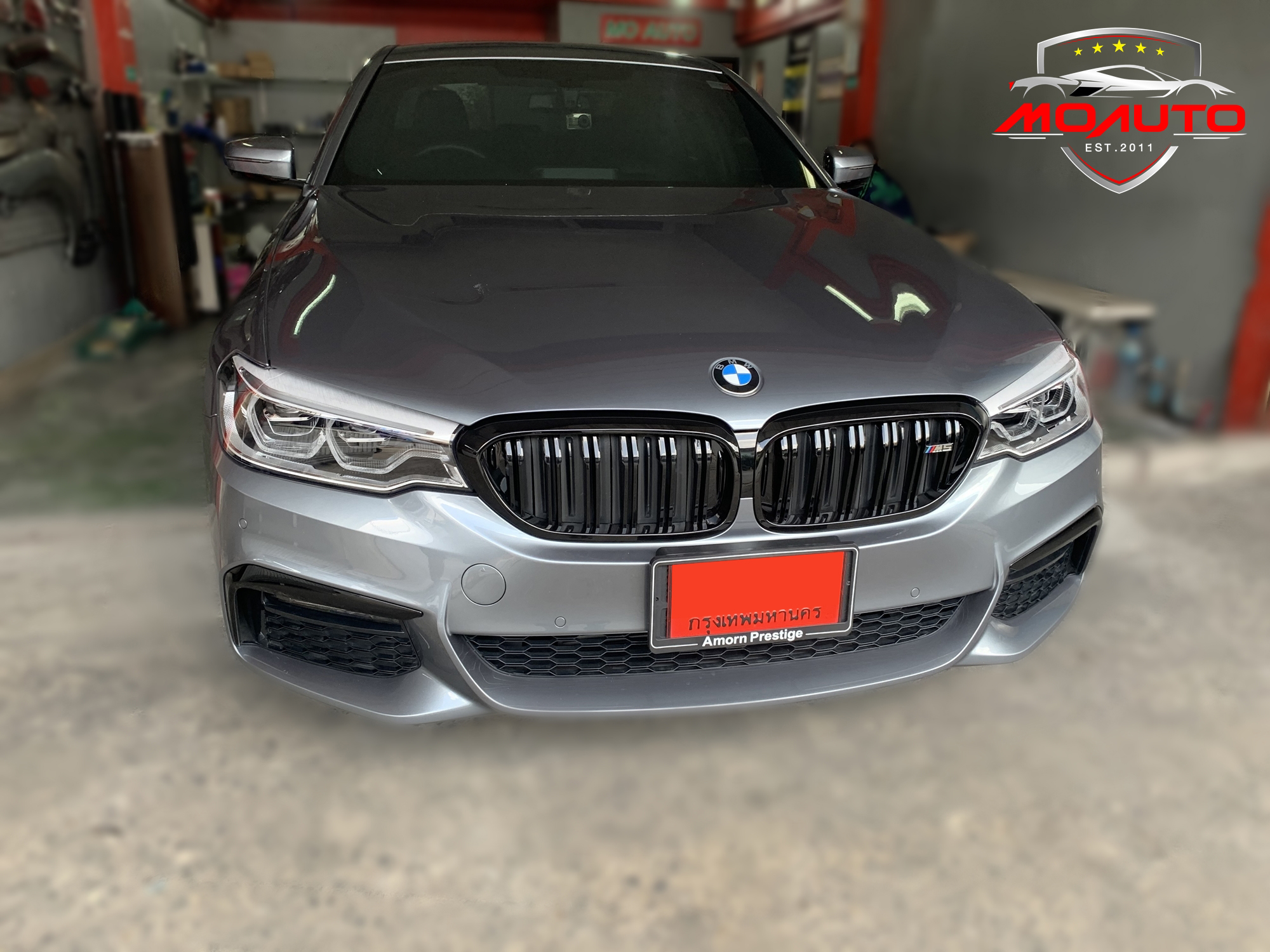 กระจังหน้า ทรง M5 ซี่คู่ ดำเงา BMW G30