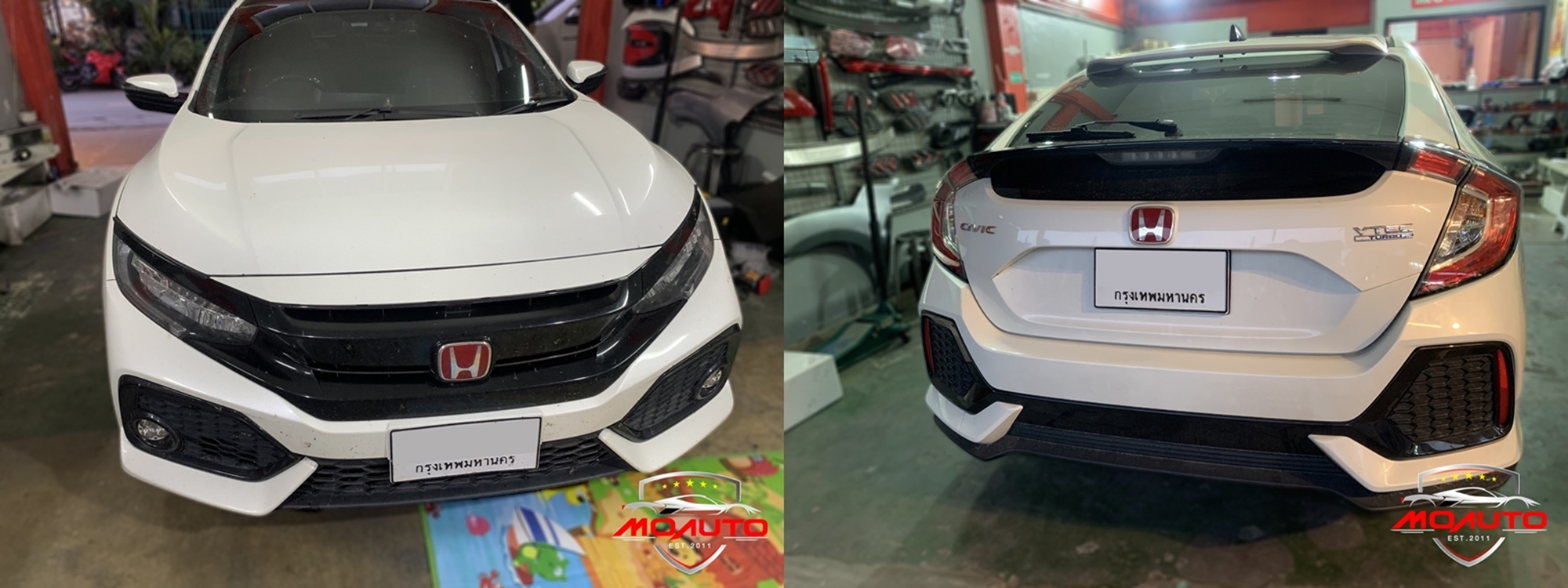 ชุดระบบช่วยเตือนมุมอับสายตาที่กระจกมองข้าง V1 (Blind Spot Monitor) CIVIC FK / FK MC