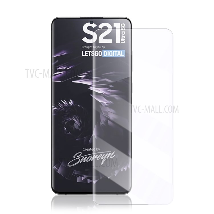 กระจกกันรอย Samsung Galaxy S21 Ultra 5G / Pre-Order * MOCOLO [ยูวีแสงฉายรังสี] 3D โค้งแบบ Full HD *