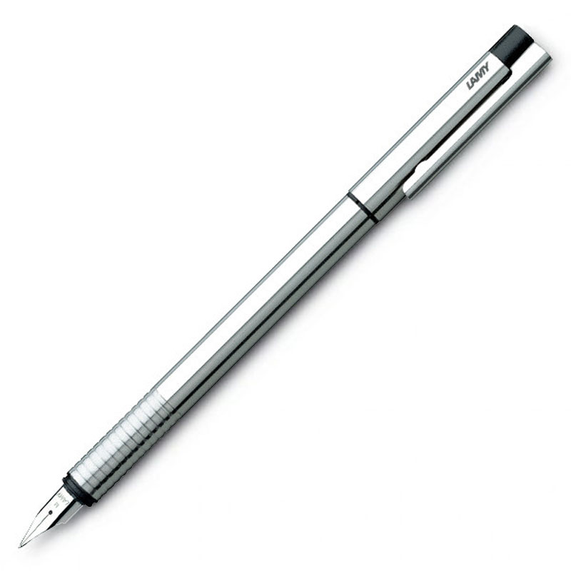 LAMY logo matt steel fountain pen and ballpoint pen gift set