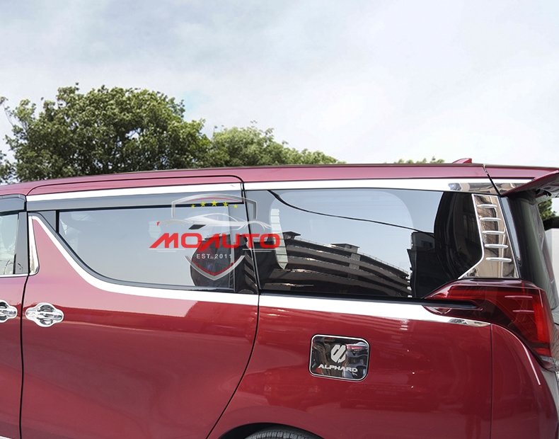 ขอบหน้าต่างชายประตูหลังสแตนเลท ALPHARD / VELLFIRE 30 MC