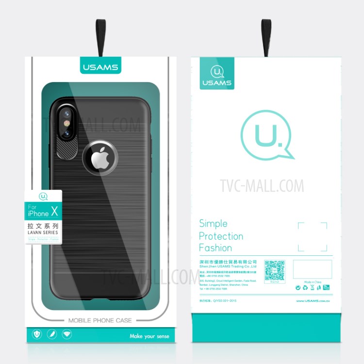 Case iPhone X, iPhone XS / Pre-Order * USAMS Lavan วัสดุ TPU ที่เลือกมีความยืดหยุ่นสูงซึ่งสามารถบิดได้อย่างอิสระ *