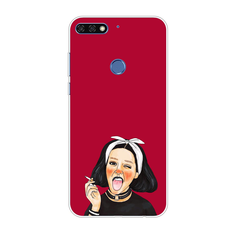 Case Huawei Y7 Pro 2018 / Pre-order * ซิลิกอนน่ารัก การ์ตูนจิตรกรรมTPU Soft *