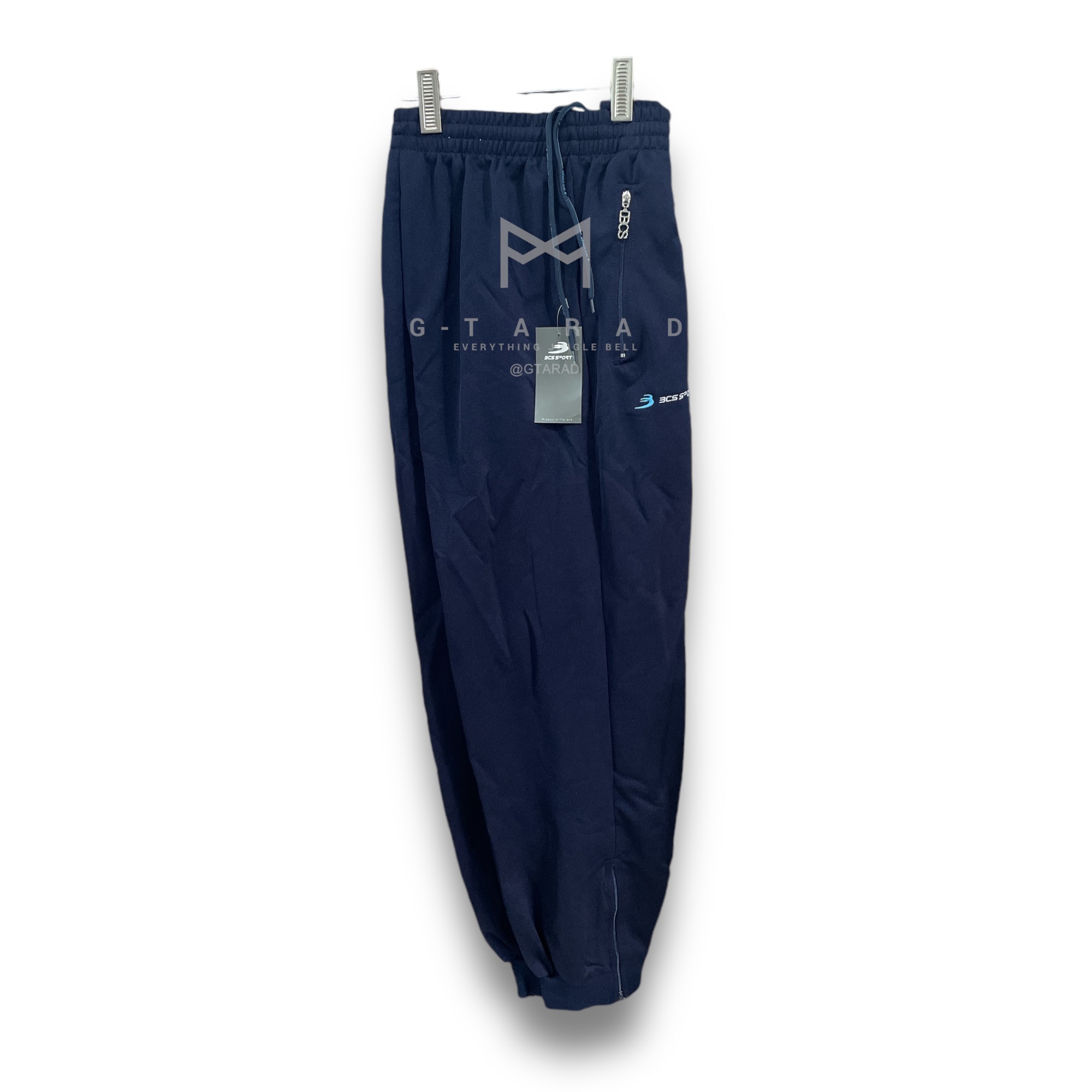 BCS No.3840 กางเกงวอร์ม ขายาว สีดำ/สีกรม/สีขาว