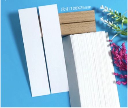 กระดาษเทสกลิ่นน้ำหอม สี่เหลี่ยมผืนผ้า 2.5*12 cm 100 ชิ้น ของแท้ซับกลิ่นได้ดี 005791