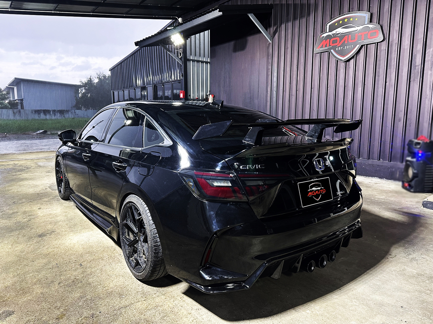 Wing ดำเงา ทรง MP CIVIC FE