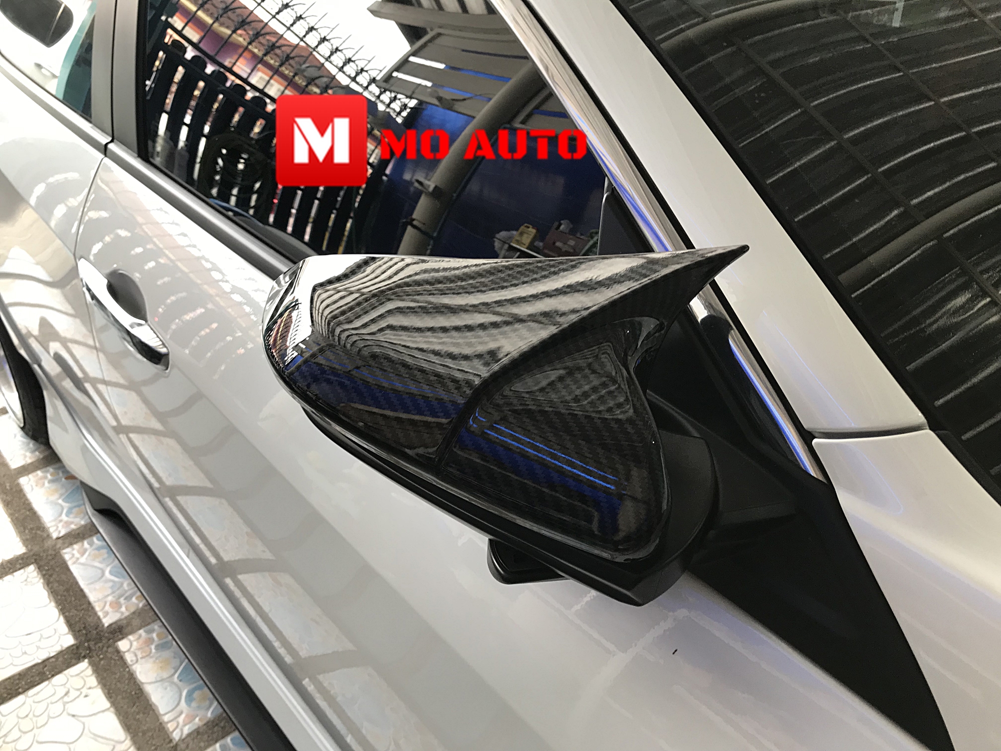 ครอบกระจกมองข้าง คาร์บอน ทรง M Performance CIVIC FC/FK