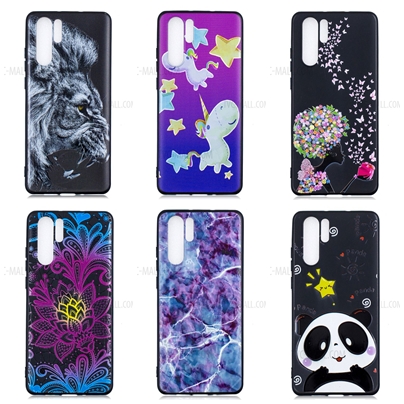 Case Huawei P30 Pro # Pre-Order * เคส TPU Soft Cover ลายนูนฝีมือการนำเสนอรูปแบบที่สดใส *