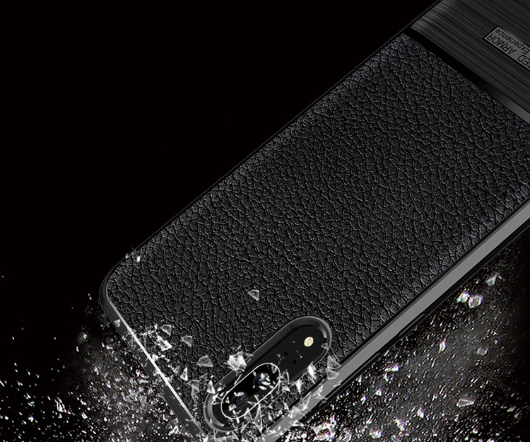 Case Huawei P20 / Pre-order * เคสผิวลิ้นจี่ + เนื้อและแปรง TPU *